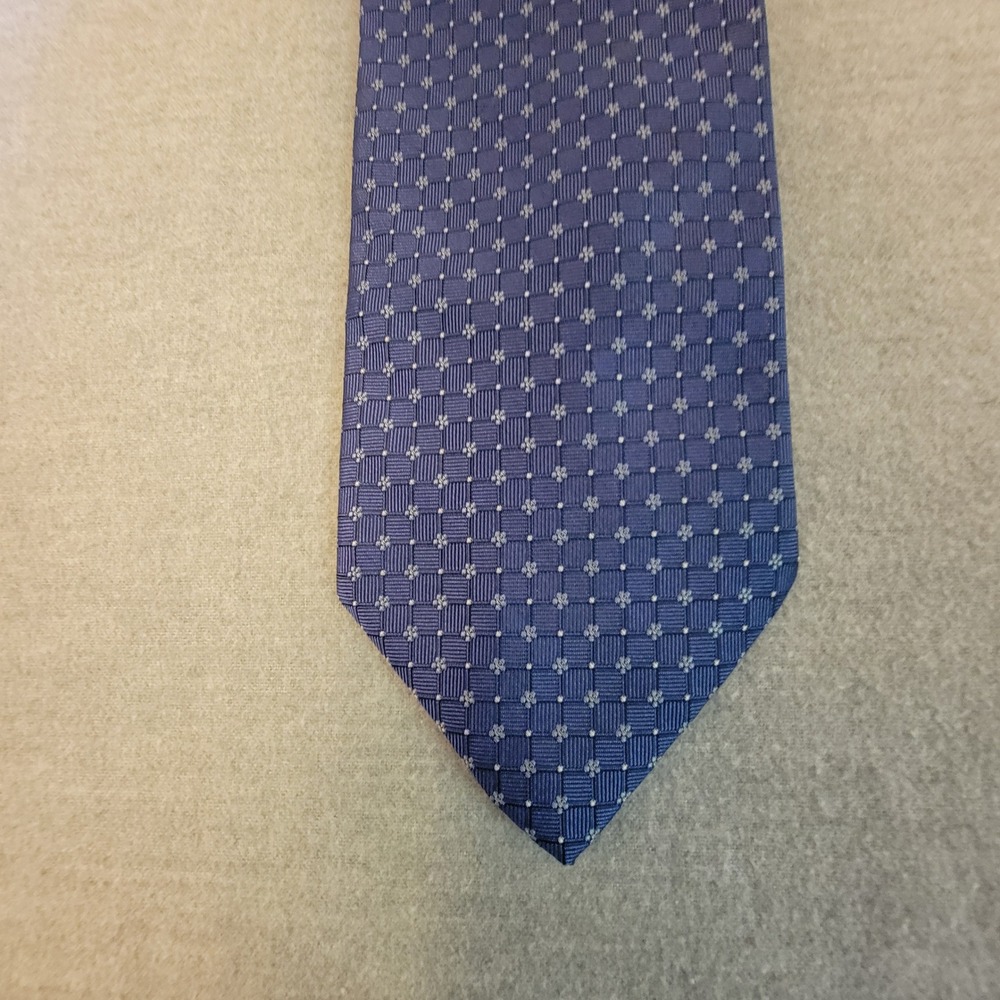 Brooks Brothers Tie Mens OS Excellent Silk Geometric Floral 346 Italian Fabric